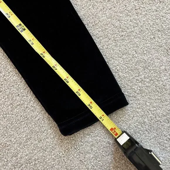 Tom Ford Stretch Velvet Signature Midnight Blue Leggings Women's Size Small - Picture 12 of 13